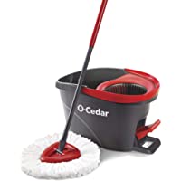 O-Cedar EasyWring Microfiber Spin Mop, Bucket Floor Cleaning System