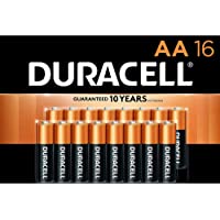 Duracell - CopperTop AA Alkaline Batteries - Long Lasting, All-Purpose Double A battery for Household and Business - 16…