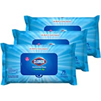 Clorox Disinfecting Wipes, Bleach Free Cleaning Wipes, Fresh Scent, Moisture Seal Lid, 75 Wipes, Pack of 3 (New…