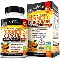 Turmeric Curcumin with BioPerine 1500mg - Natural Joint & Healthy Inflammatory Support with 95% Standardized…