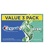 Crest + Scope Complete Whitening Toothpaste, Minty Fresh, 5.4 oz, Pack of 3