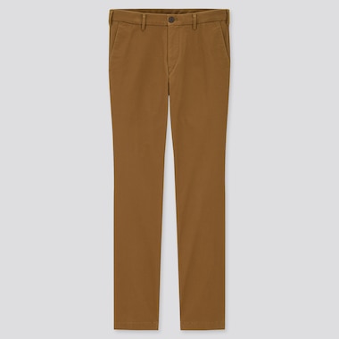 Men Slim-Fit Chino Pants, Brown, Medium