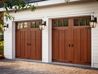 faux wood garage door