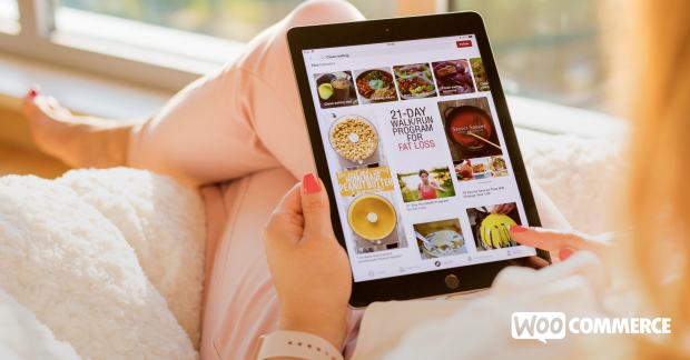 Pinterest board on a tablet