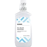 Amazon Brand - Solimo Dry Mouth Oral Rinse, Alcohol Free, Mint, 16 Fluid Ounces, Pack of 1