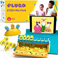 Plugo STEM Wiz Pack by PlayShifu - Count, Letters & Link Kits | Math, Words, Magnetic Blocks, Puzzles & Games | Ages...