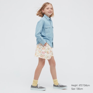 Girls Easy Shorts, Natural, Medium