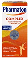 Pharmaton Complex, Multivitamínico con Ginseng, Comprimidos Compactos, Energía Física y Mental, Marrón, 100 Unidades