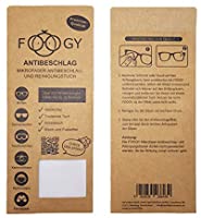 FOOGY gamuza de microfibra antivaho para gafas | paño de limpieza en seco | no se necesitan líquidos adicionales