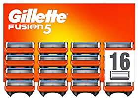 Gillette Fusion 5 Cuchillas de Afeitar Hombre, Paquete de 16 Cuchillas de Recambio (El Diseño Exterior del Paquete Puede...