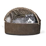 K&H PET PRODUCTS Thermo-Kitty Deluxe Hooded Cat Bed