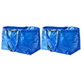 IKEA FRAKTA Carrier Bag, Blue, Large Size Shopping Bag 2 Pcs Set