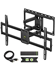 USX MOUNT Full Motion TV Wall Mount for Most 47-84 inch Flat Screen/LED/4K TVs, TV Mount Bracket Dual Swivel Articulating Tilt 6 Arms, Max VESA 600x400mm, Holds up to 132lbs, Up to 16" Wood Stud