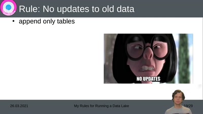 My Rules for running a Data Lake