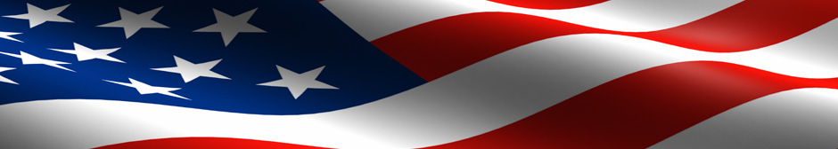 American flag background banner