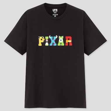 Team Pixar Ut (Short-Sleeve Graphic T-Shirt), Black, Medium