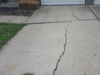 Driveway crack