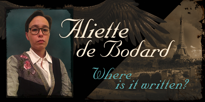 Aliette de Bodard: Where Is It Written?