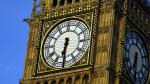 Closeup shot of the Elizabeth tower housing the Big Ben bell in London