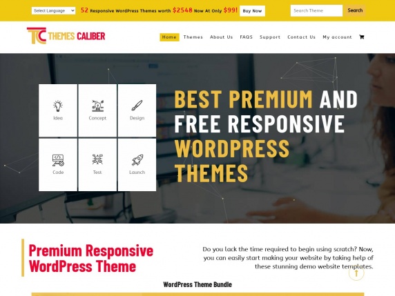 ThemesCaliber homepage