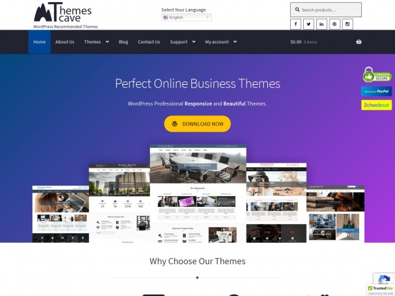 ThemesCave homepage