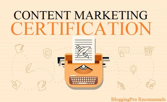 content marketing certification