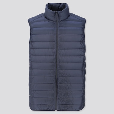 Men Ultra Light Down Vest, Navy, Medium