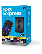 Roku Express | HD Streaming Media Player with High Speed HDMI Cable and Simple Remote