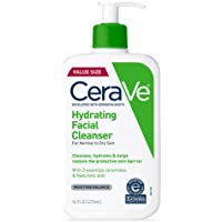 CeraVe Hydrating Facial Cleanser | Moisturizing Non-Foaming Face Wash with Hyaluronic Acid, Ceramides & Glycerin | 16…