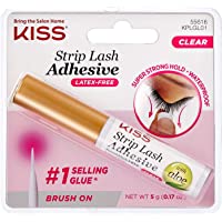 KISS Strip Eyelash Adhesive, Clear 0.176 Oz KPLGL01