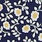 Girls Flower Printed Short-Sleeve Dress, Navy, Swatch