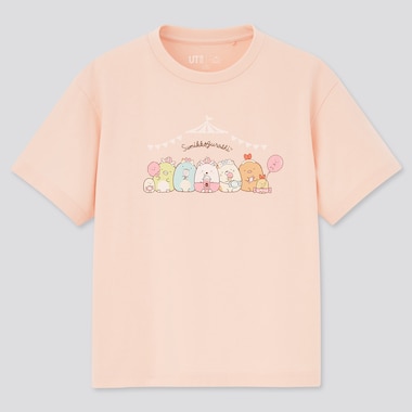 Girls Sumikkogurashi Ut (Short-Sleeve Graphic T-Shirt), Light Orange, Medium