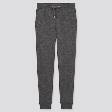 Men Pile-Lined Sweatpants, Dark Gray, Medium