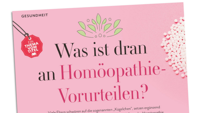 Homöopathie-Geschichte in der Zeitschrift "Leben und erziehen"