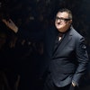 Alber Elbaz acknowledges the applause of the public after the Lanvin show as part of the Paris Fashion Week Womenswear Spring/Summer 2015 on September 25, 2014 in Paris, France.