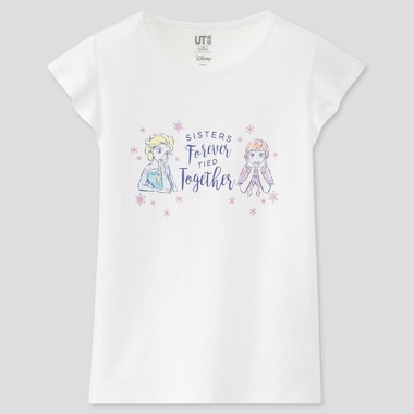 Kids Disney Heroines Ut (Short-Sleeve Graphic T-Shirt), White, Medium