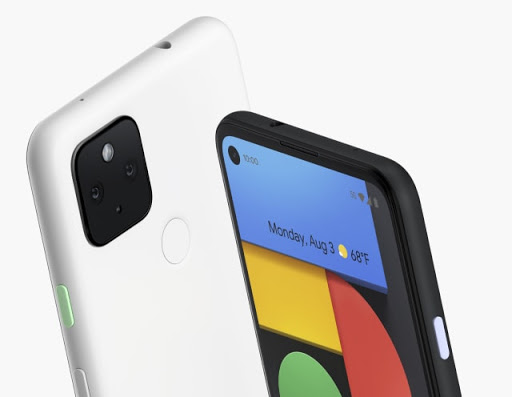 Pixel 4a with 5G in both black and white