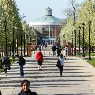 Campus walk and rotunda