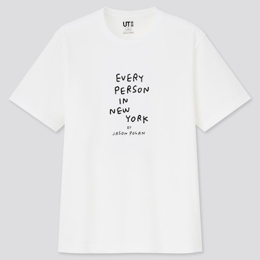 Jason Polan Ut (Short-Sleeve Graphic T-Shirt), White, Medium