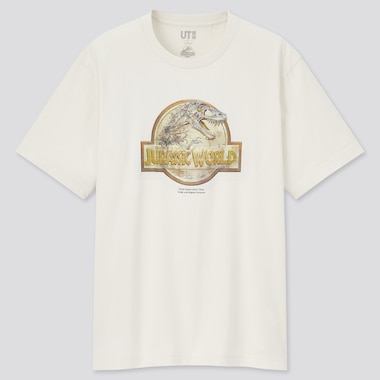 Jurassic World X Hajime Sorayama Ut (Short-Sleeve Graphic T-Shirt), Off White, Medium