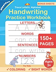 Trace Letters: Alphabet Handwriting Practice workbook for kids: Preschool writing Workbook with Sight words fo