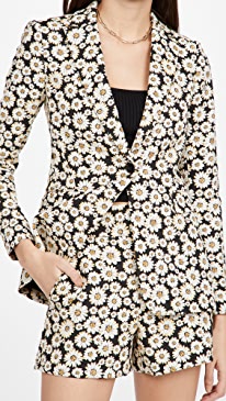 alice + olivia - Macey Notch Collar Fitted Blazer