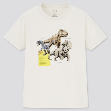 Kids Jurassic World Ut (Short-Sleeve Graphic T-Shirt), Off White, Medium