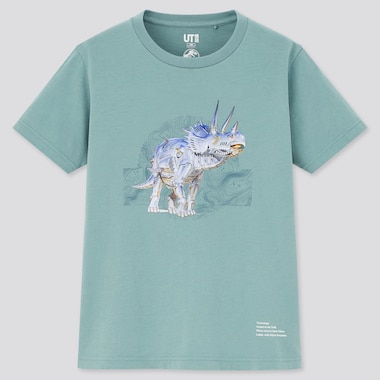 Kids Jurassic World X Hajime Sorayama Ut (Short-Sleeve Graphic T-Shirt), Green, Medium