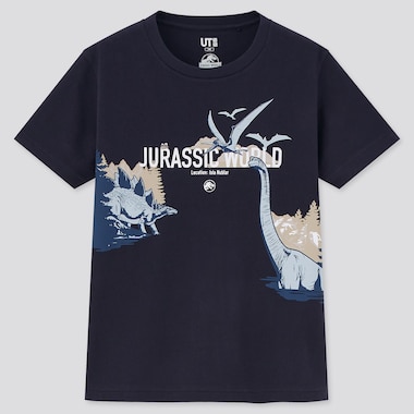 Kids Jurassic World Ut (Short-Sleeve Graphic T-Shirt), Navy, Medium