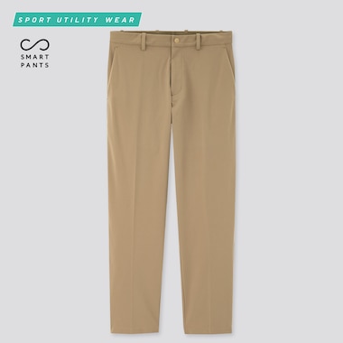 Men Smart Dry-Ex Ultra Stretch Ankle-Length Pants, Beige, Medium