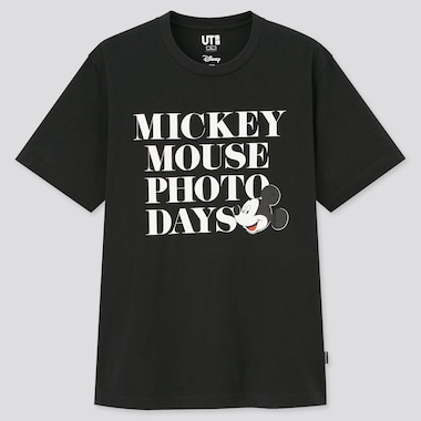 Mickey Mouse Ut (Short-Sleeve Graphic T-Shirt), Black, Medium