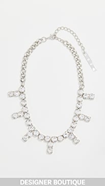 Area - Blanket Stitch Crystal Choker