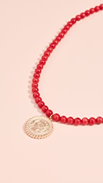 Maison Irem - Beaded Coin Necklace