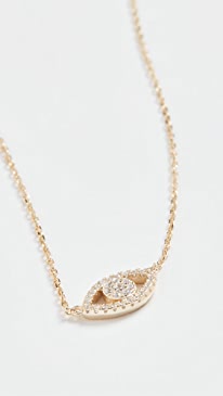 SHASHI - Evil Eye Pave Necklace